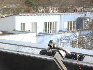 Detail eines Solarwärmekollektors