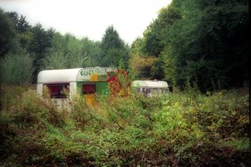 Wohnwagen im Grünen